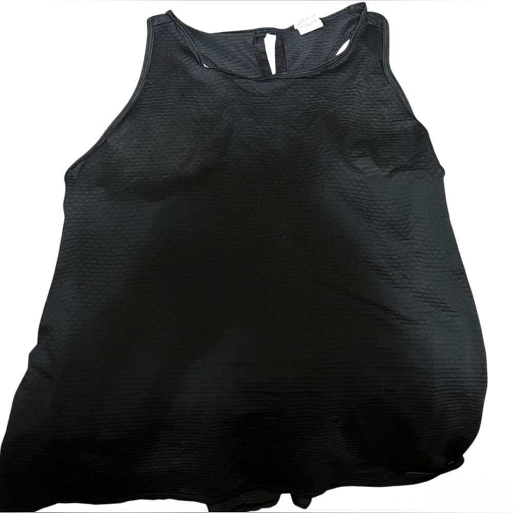 Black racer back slit back tank top swim suite cover up